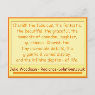 Creative Postcard 10 more things to Cherish / Sand