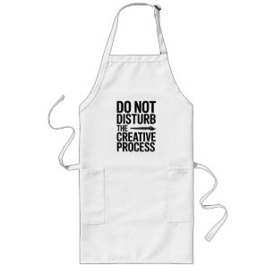 Creative Process Typography Design Long Apron