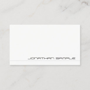 Creative Professional Modern Minimalist Unique Business Card