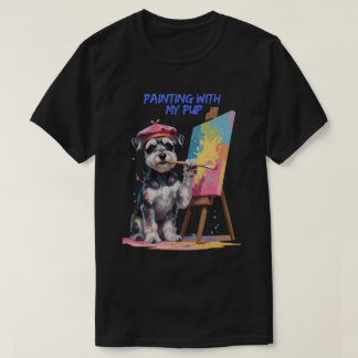 Creative Pup – The Artistic Miniature Schnauzer T-Shirt