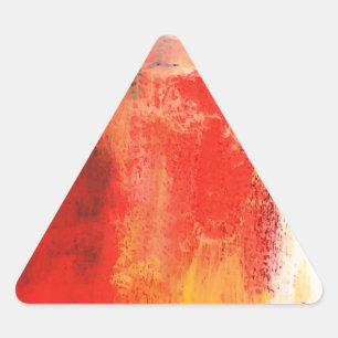 Creative Red Abstract Triangle Sticker