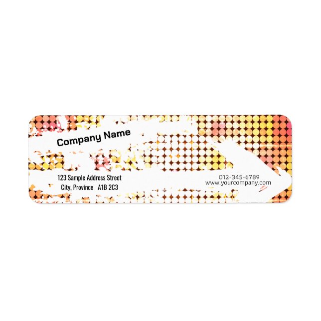 Creative Return Address Label - Retro Vibes (A) (Front)