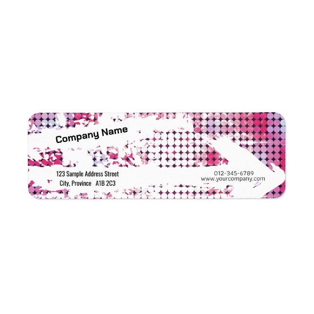 Creative Return Address Label - Retro Vibes (C) (Front)