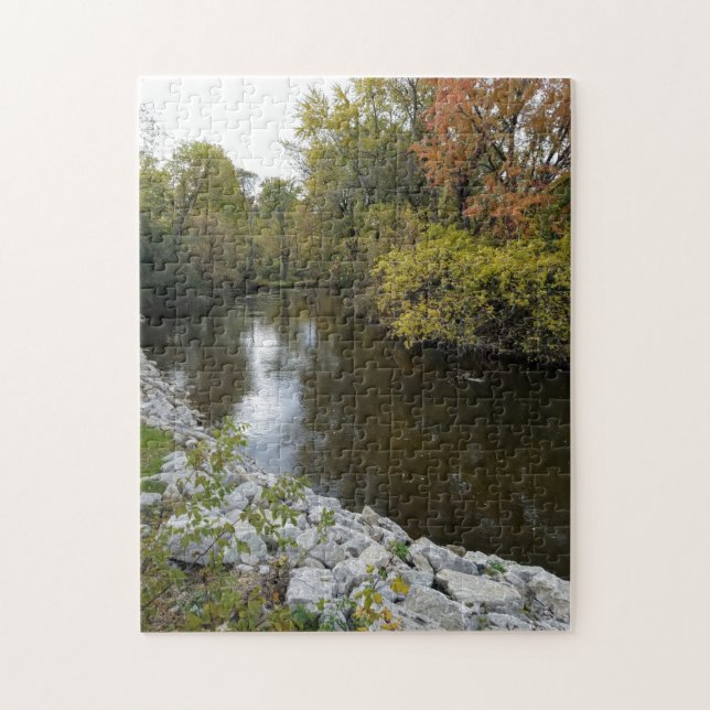 Creative river water scenic photo jigsaw puzzle (Vertical)