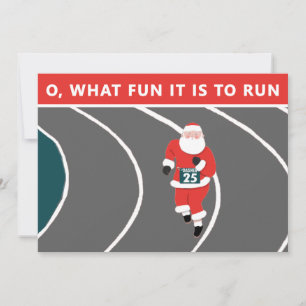 Creative Running Christmas Holiday Card