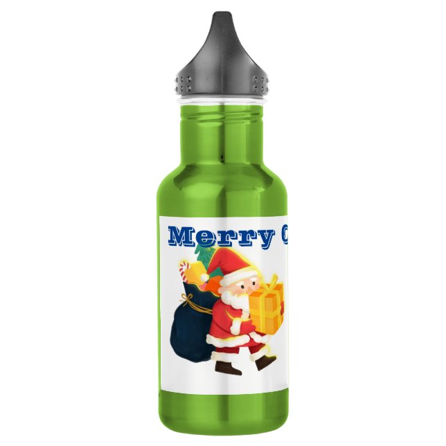 Creative Santa Carrying Surprises Apple Drinkware  532 Ml Water Bottle (Left)