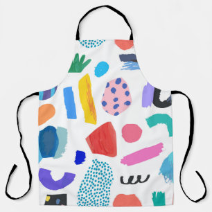Creative Seamless pattern. Artistic universal back Apron