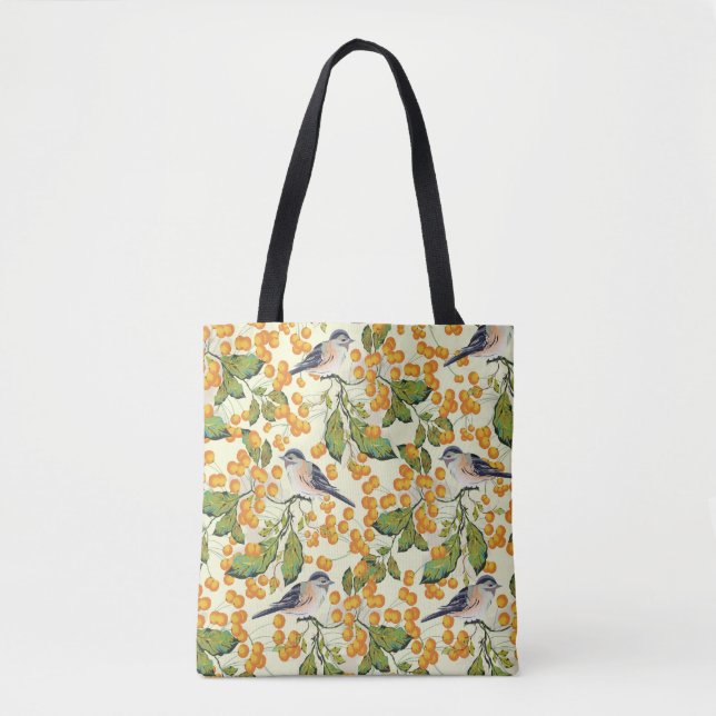 Creative seamless pattern background decorated wit tote bag (Front)