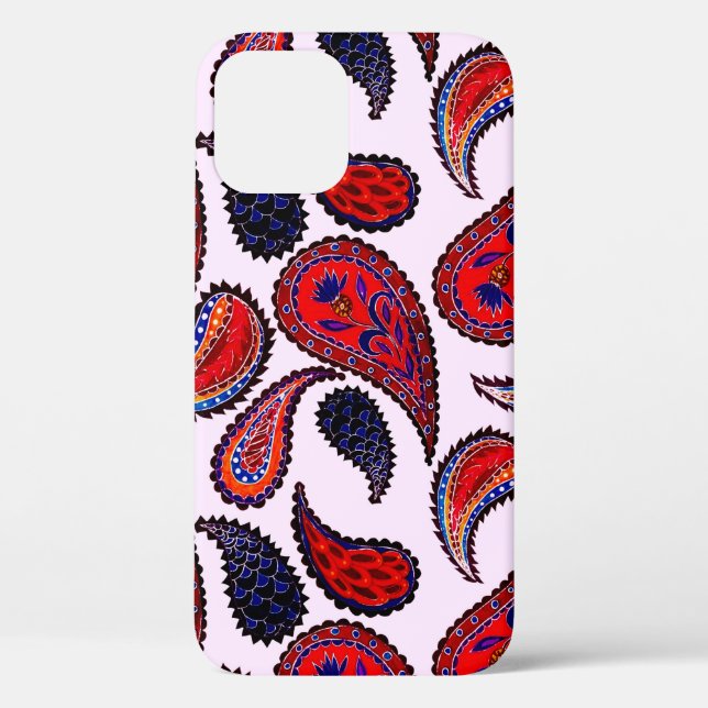 Creative seamless pattern with hand drawn paisley  Case-Mate iPhone case (Back)