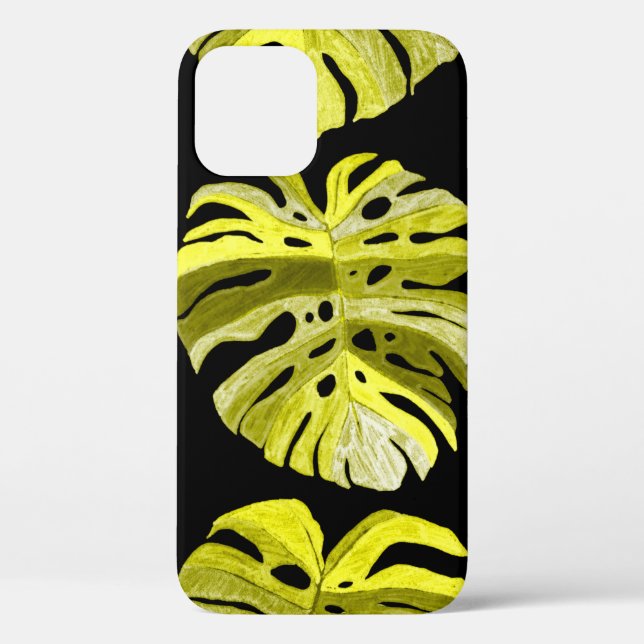 Creative seamless pattern with tropical leaves and Case-Mate iPhone case (Back)