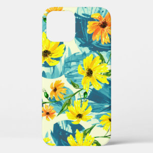 Creative seamless watercolor pattern of plants, He iPhone 12 Case