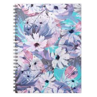Creative seamless watercolor pattern of plants, He Notebook