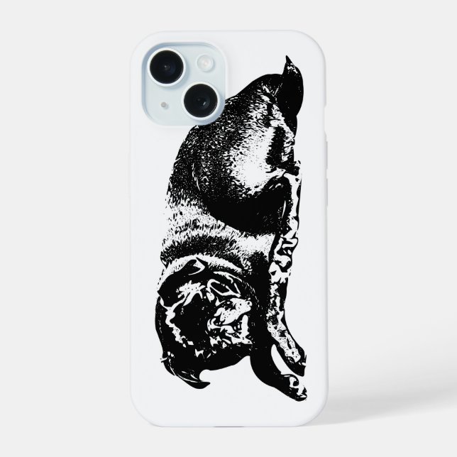 Creative Shield, Sleek Guard iPhone 15 Case (Back)