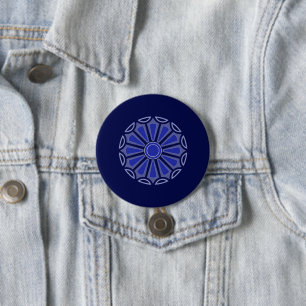 Creative simple colour flower gift mum dad sister 7.5 cm round badge