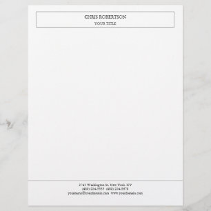 Creative Simple Minimalist Modern Professional Custom Letterhead