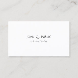 Creative Simple Modern Minimalist Template Trendy Business Card