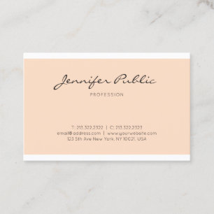 Creative Sleek Graphic Design Professional Plain Business Card