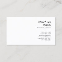 Creative Smart Design Modern Chic White Plain