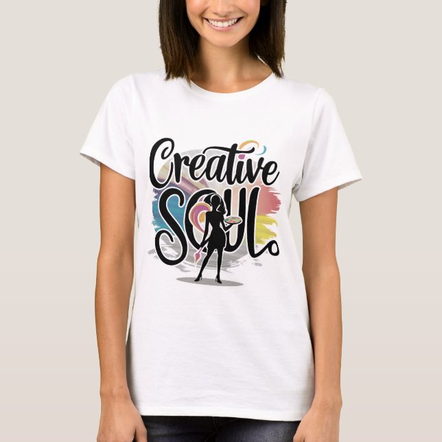 Creative Soul Vintage Artistic Woman gift T-Shirt (Front)