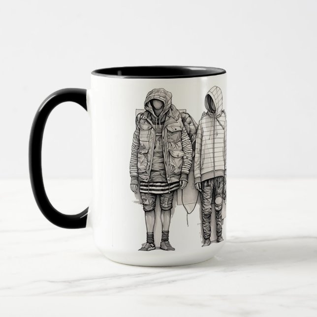 Creative Space Series Digital Typography Print Mug (Left)