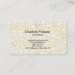 Creative Stone Wall Pattern Trendy Plain Stylish Business Card