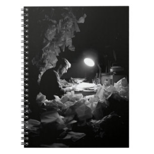 Creative Storm Black White Writer Notebook