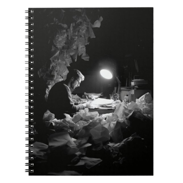 Creative Storm Black White Writer Notebook (Front)