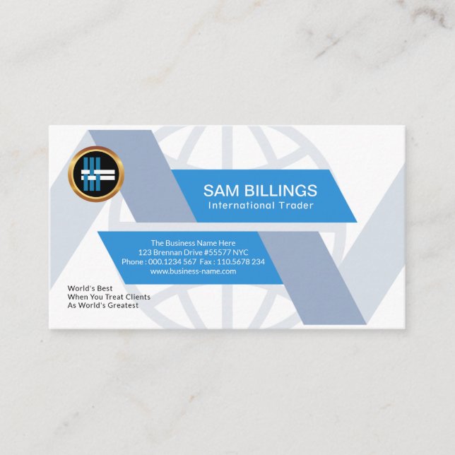 Creative Stylish Global Pathways Product Manager Business Card (Front)