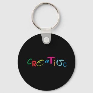 Creative Swayed Varicolored Random Styles Text Key Ring