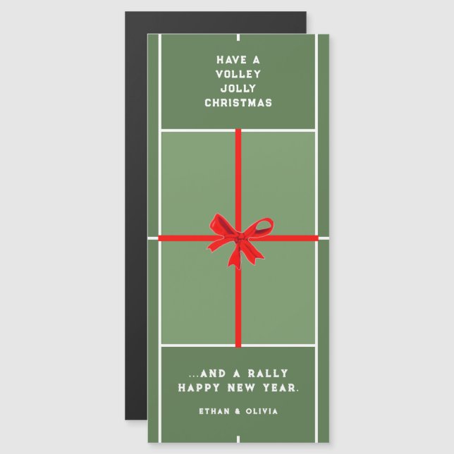 Creative Tennis Christmas Cards (Front/Back)