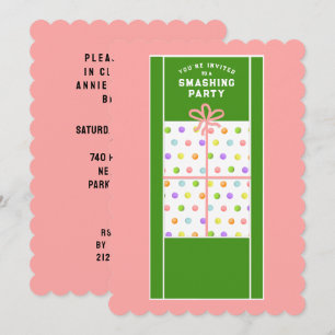 Creative Tennis Party Invitation