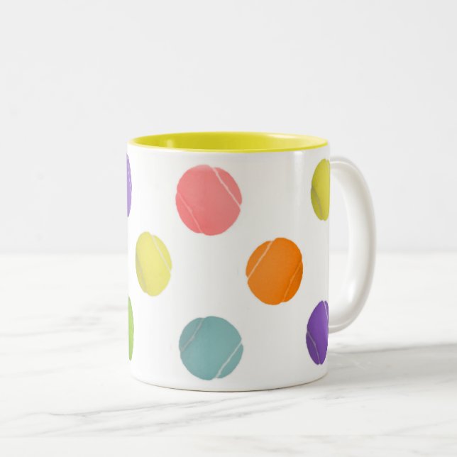 Creative Tennis Two-Tone Coffee Mug (Front Right)