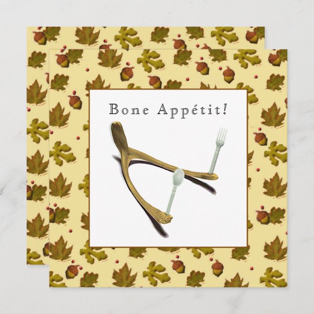 Creative Thanksgiving Invitation (Front/Back)