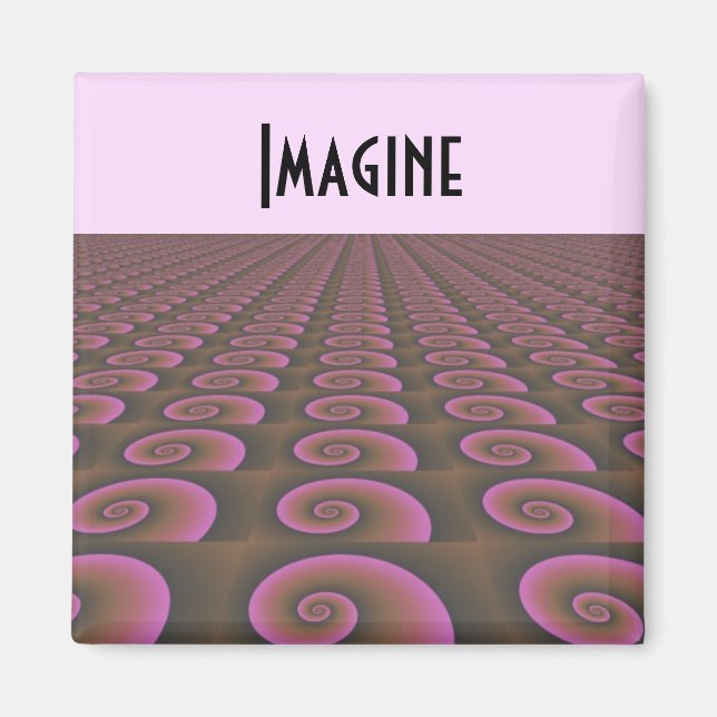 Creative Thinking Motivational Design Magnet (Front)