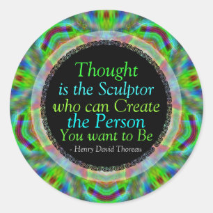Creative Thoughts Quote Custom Art Sticker