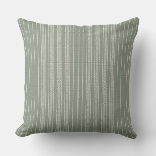 Creative Ticking Stripe –  Summer Sage Cushion