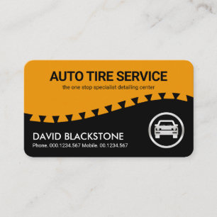 Creative Tire Tread Wave Auto Car Business Card