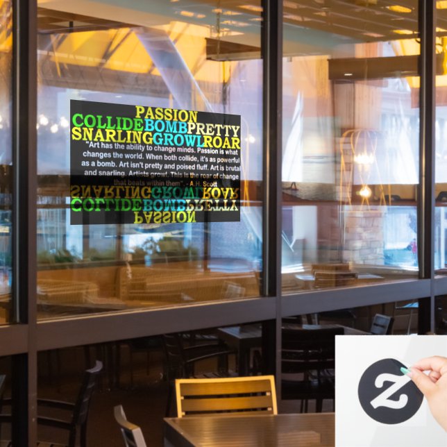 Creative Transformation  Window Cling (Restaurant Window)