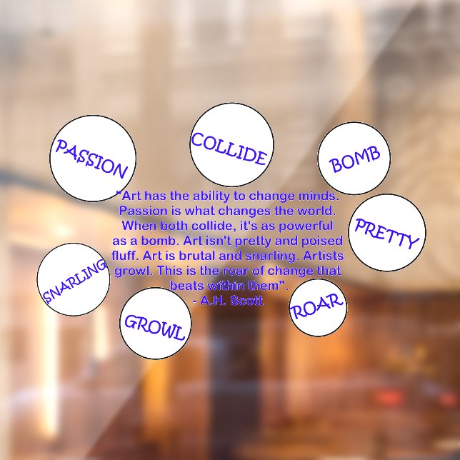 Creative Transformation  Window Cling (Sheet 2)