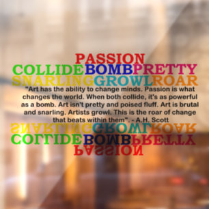 Creative Transformation Window Cling