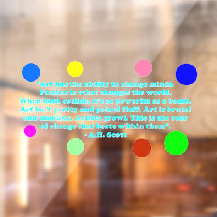Creative Transformation Window Cling