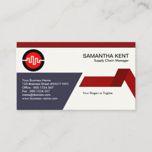 Creative Trapezium Link Supply Chain Manager Business Card