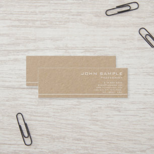 Creative Trendy Plain High Quality Premium Kraft Mini Business Card