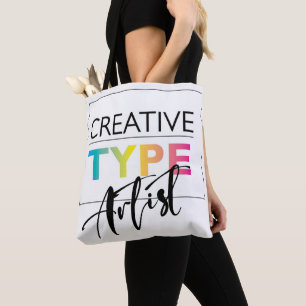 Creative Type Artist Tote Bag