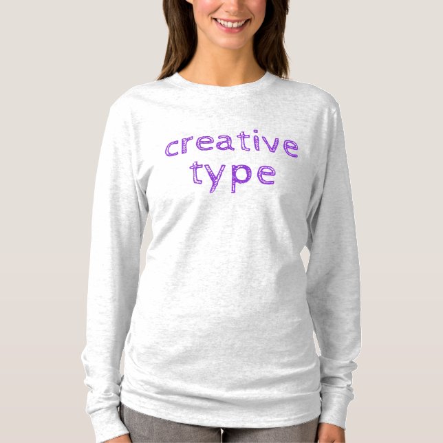 Creative Type Women's Long Sleeve T-Shirt (Front)