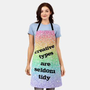Creative Types are Seldom Tidy Doodles Apron