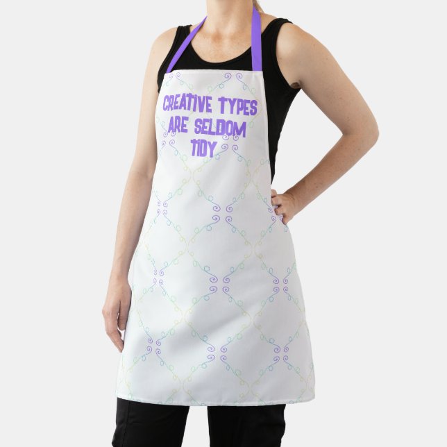 Creative Types are Seldom Tidy Rainbow Apron (Insitu)