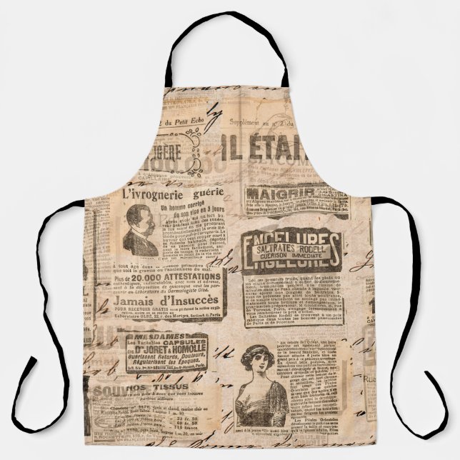 Creative vintage style background. Paper texture.  Apron (Front)