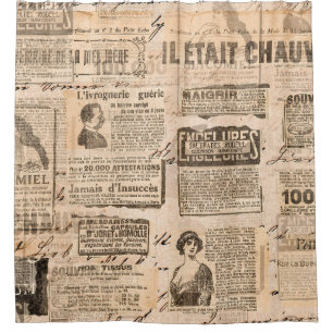 Creative vintage style background. Paper texture.  Shower Curtain