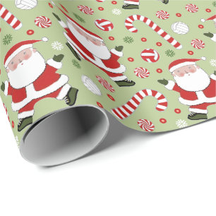 Creative Volleyball Holiday Gift Wrapping Paper